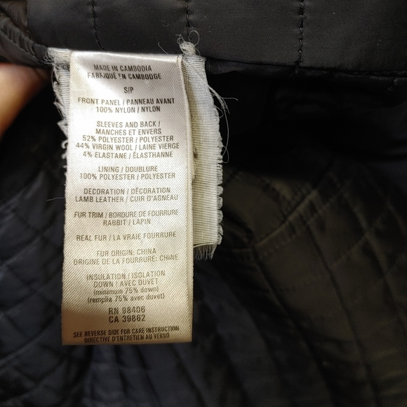 THEORY Joanah Down Fur Trim Jacket S - Picture 11 of 15